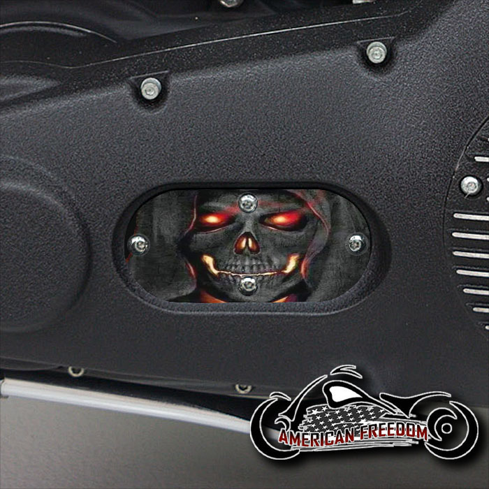 Custom Oval Inspection Cover - Flame reaper